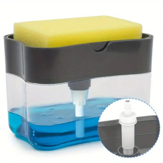 *COMBO DEAL* Dishwashing Soap Dispenser + 6 Free Sponges - Convenient and Mess-Free