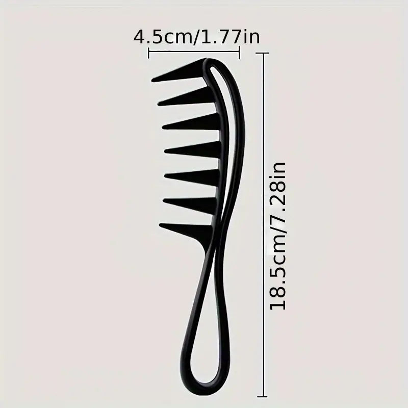 Anti-Static Wide-Tooth Comb – Ergonomic Design for Easy & Gentle Detangling