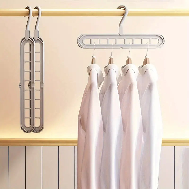 9-Loop Space-Saving Clothes Hanger – Organize & Maximize Closet Storage Effortlessly - 5 Pack