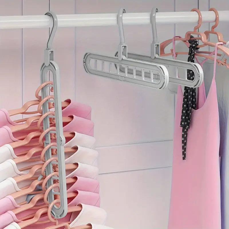 9-Loop Space-Saving Clothes Hanger – Organize & Maximize Closet Storage Effortlessly - 5 Pack