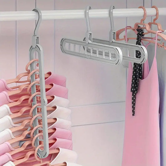 9-Loop Space-Saving Clothes Hanger – 5 Pack