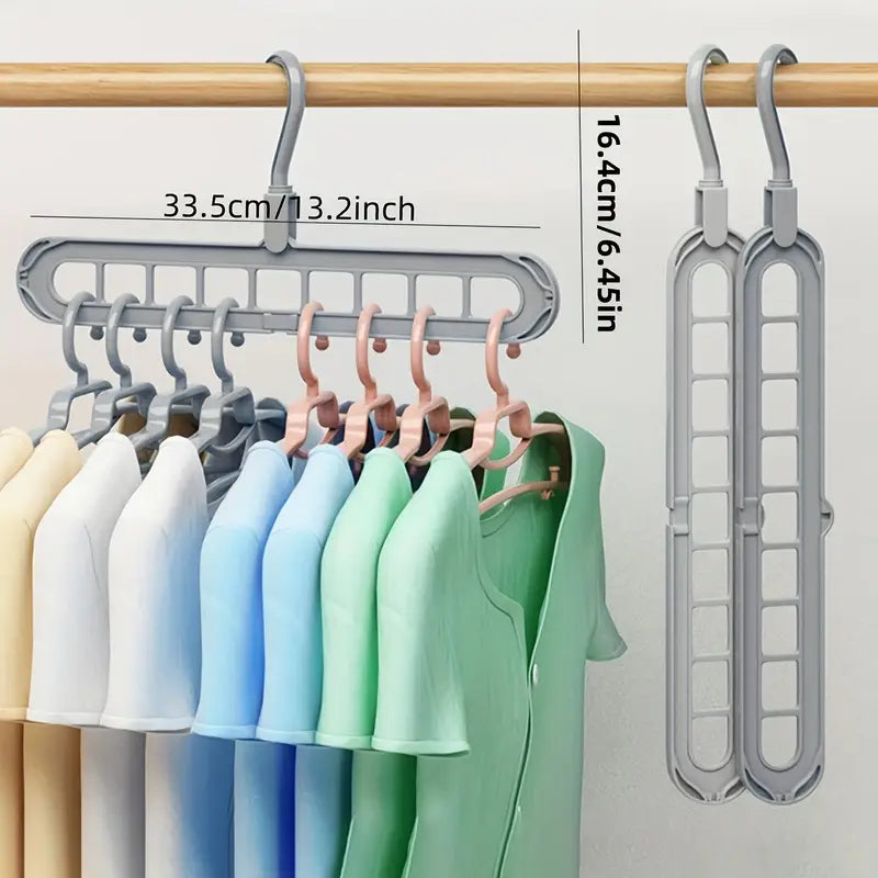 9-Loop Space-Saving Clothes Hanger – Organize & Maximize Closet Storage Effortlessly - 5 Pack