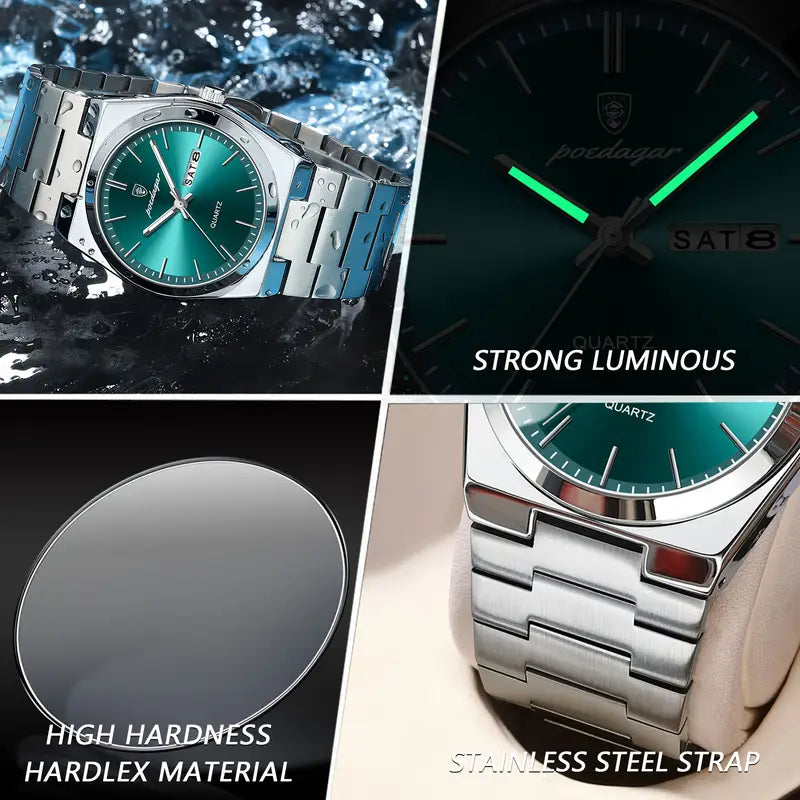 Men’s Waterproof Quartz Watch – Simple, Versatile & Durable Timepiece