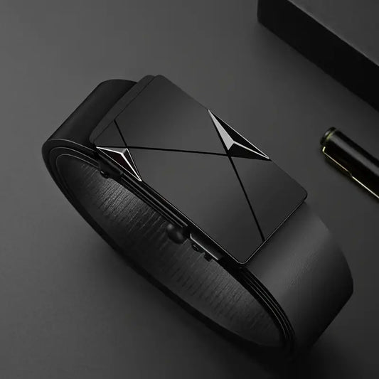 Men's PU Leather Belt – Classic Style with Adjustable Fit