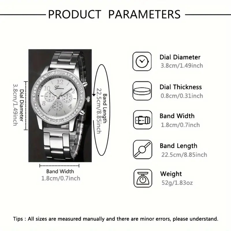 Women's Fashionable Quartz Watch – Stylish Party Timepiece, Perfect Gift for Any Occasion