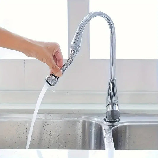 Adjustable Stainless Steel Faucet Extender – Anti-Splash Sink Spray Nozzle