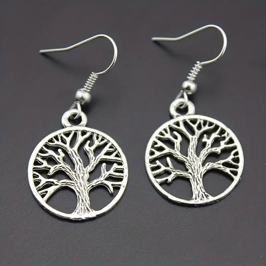 Tree of Life Pendant Necklace & Earrings Set