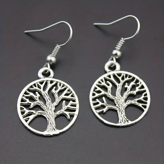 Tree of Life Pendant Necklace & Earrings Set