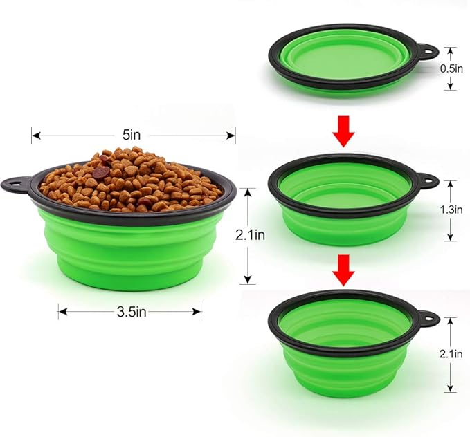 Collapsible Pet Bowl – Portable Food & Water Solution for On-the-Go