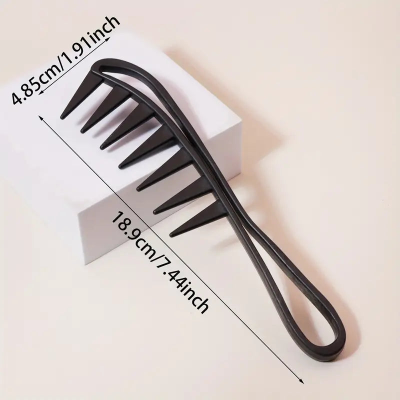 Anti-Static Wide-Tooth Comb – Ergonomic Design for Easy & Gentle Detangling