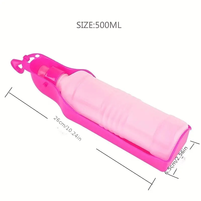 Foldable Dog Water Bottle with Bowl – Hydration for Pets On-the-Go