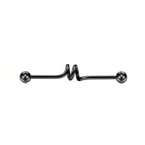 Assorted Black Industrial Earrings - Edgy & Versatile Styles
