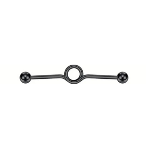 Assorted Black Industrial Earrings - Edgy & Versatile Styles