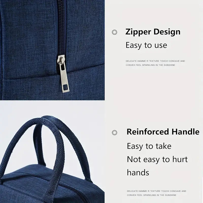 Insulated Canvas Lunch Bag – Keeps Food Fresh for Hours