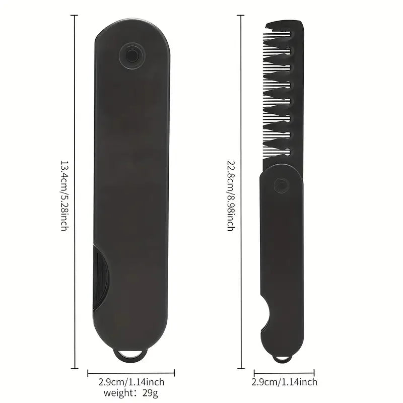 2-in-1 Hair and Beard Styling Comb – Versatile for Wet & Dry Grooming