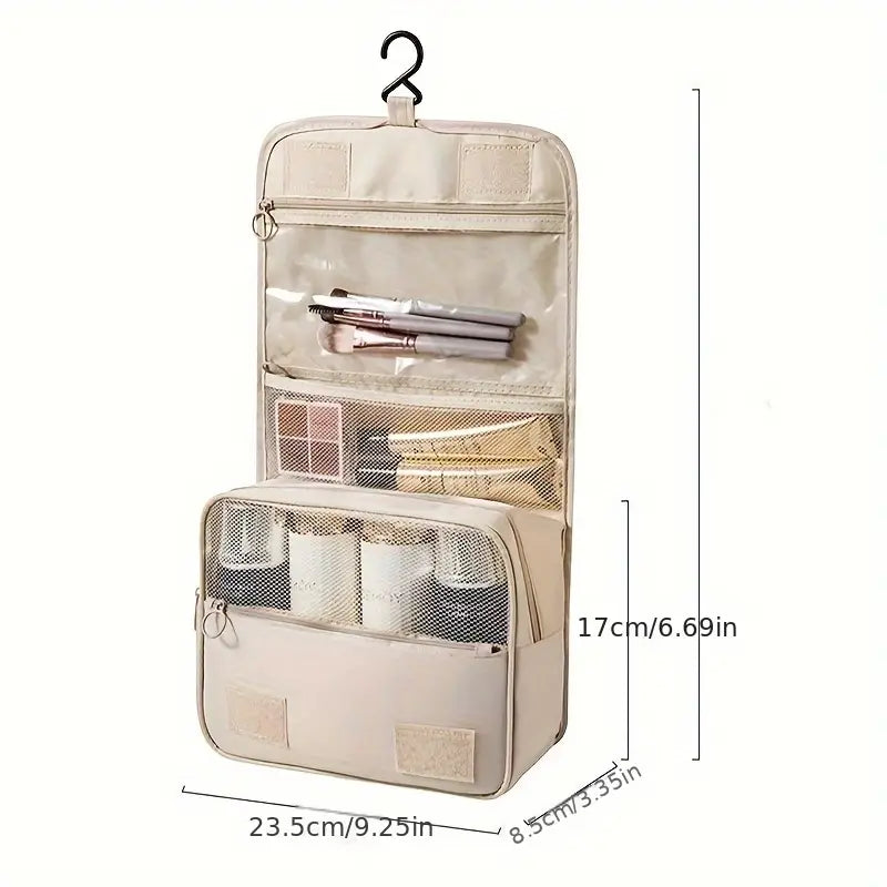 Modern Minimalist Travel Large Capacity Hook Toiletry Bag – Portable & Handheld Organizer