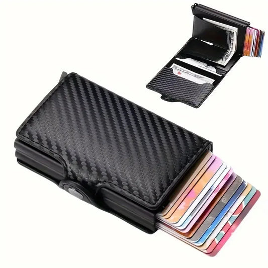Carbon Finish RFID Blocking Card holder