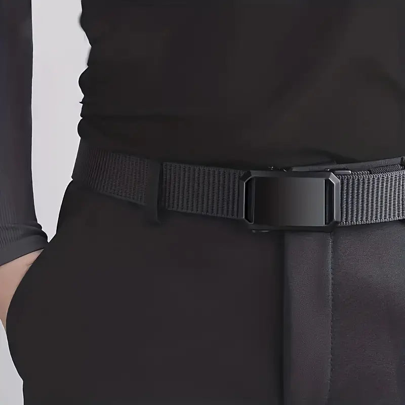 Men's Canvas Belt with Buckle – Durable & Adjustable Fit