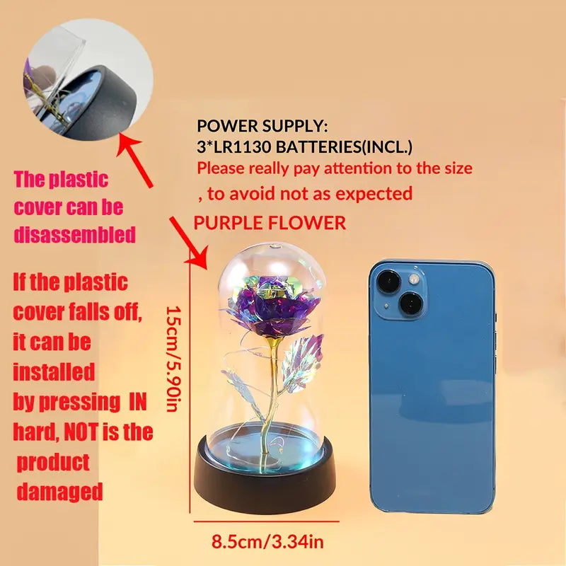 LED Light-Up Forever Rose – A Timeless Symbol of Love & Beauty