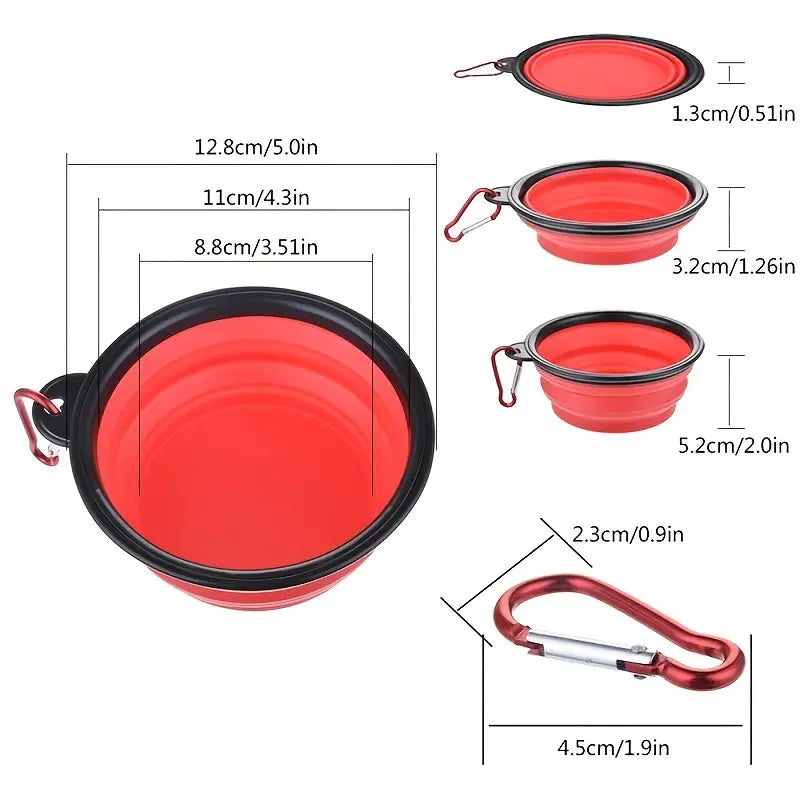 Collapsible Pet Bowl – Portable Food & Water Solution for On-the-Go