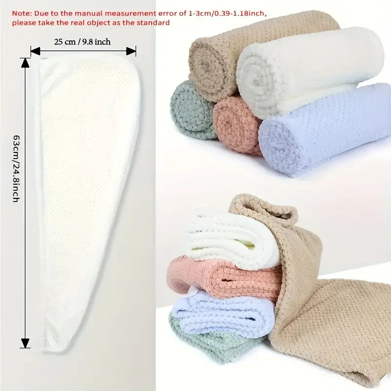 Hair Drying Towel – Easy Wrap for Quick & Absorbent Drying