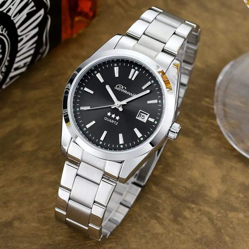 Men’s Waterproof Quartz Watch – Simple, Versatile & Durable Timepiece