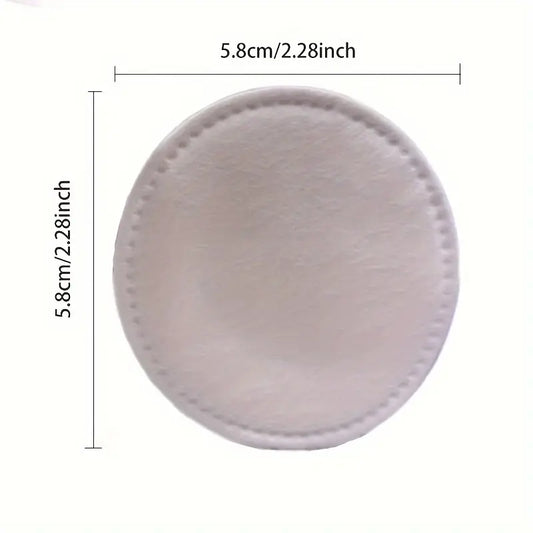 100-Pack Pure Cotton Round Pads – Soft, Double-Sided for Makeup Removal & Skincare