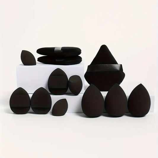 12-Piece All-in-One Makeup Sponge Set – Blending, Shaping, and Flawless Application
