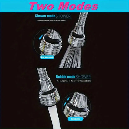 Adjustable Stainless Steel Faucet Extender – Anti-Splash Sink Spray Nozzle