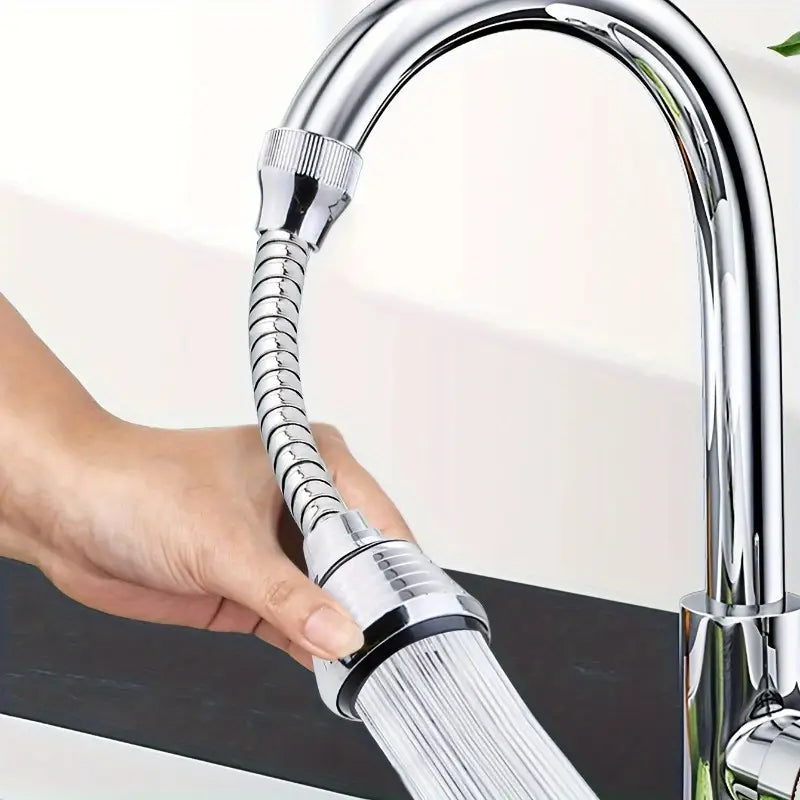 Adjustable Stainless Steel Faucet Extender – Anti-Splash Sink Spray Nozzle