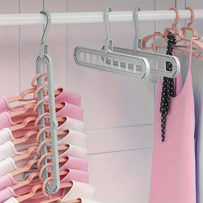 9-Loop Space-Saving Clothes Hanger – Organize & Maximize Closet Storage Effortlessly - 5 Pack