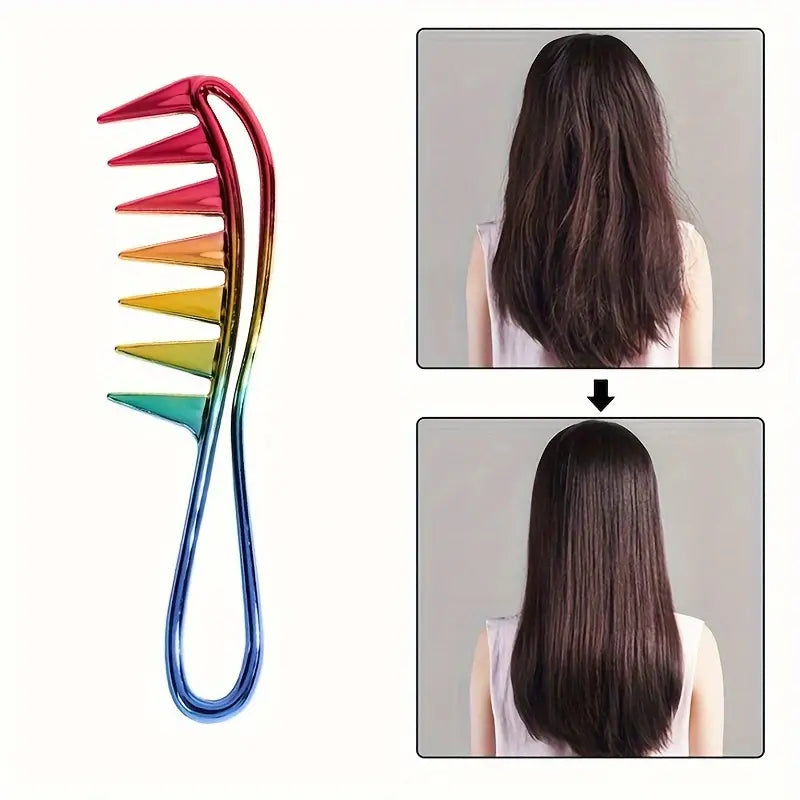 Anti-Static Wide-Tooth Comb – Ergonomic Design for Easy & Gentle Detangling