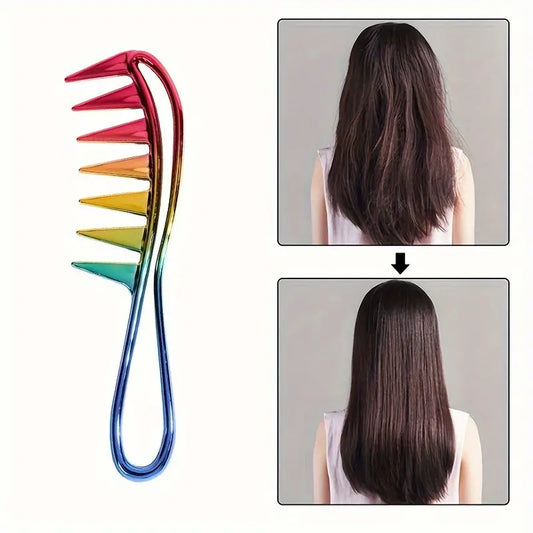 Anti-Static Wide-Tooth Comb – Ergonomic Design for Easy & Gentle Detangling