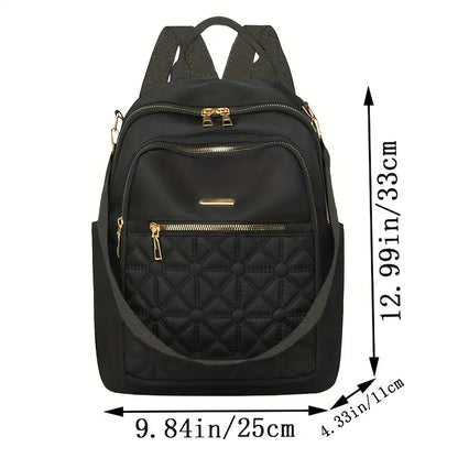 Lightweight Travel Backpack – Durable Nylon Bag with Adjustable Straps & Front Zipper Compartment