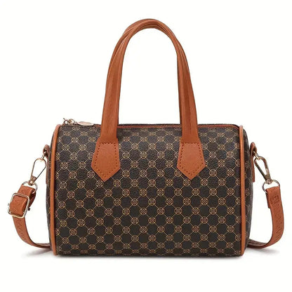 Retro Polka Dot Handbag – Versatile Hand & Shoulder Carry