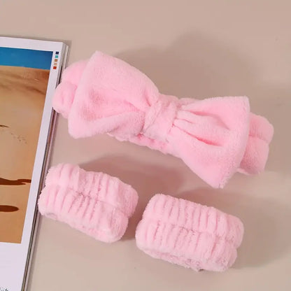 3-Piece Head & Wrist Band Set – Keeps Hair Dry & Hands Mess-Free