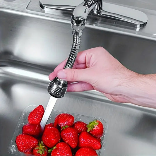 Adjustable Stainless Steel Faucet Extender – Anti-Splash Sink Spray Nozzle