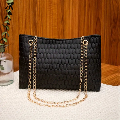 Black Crossbody Bag – Lightweight Everyday Purse with Secure Magnetic Closure