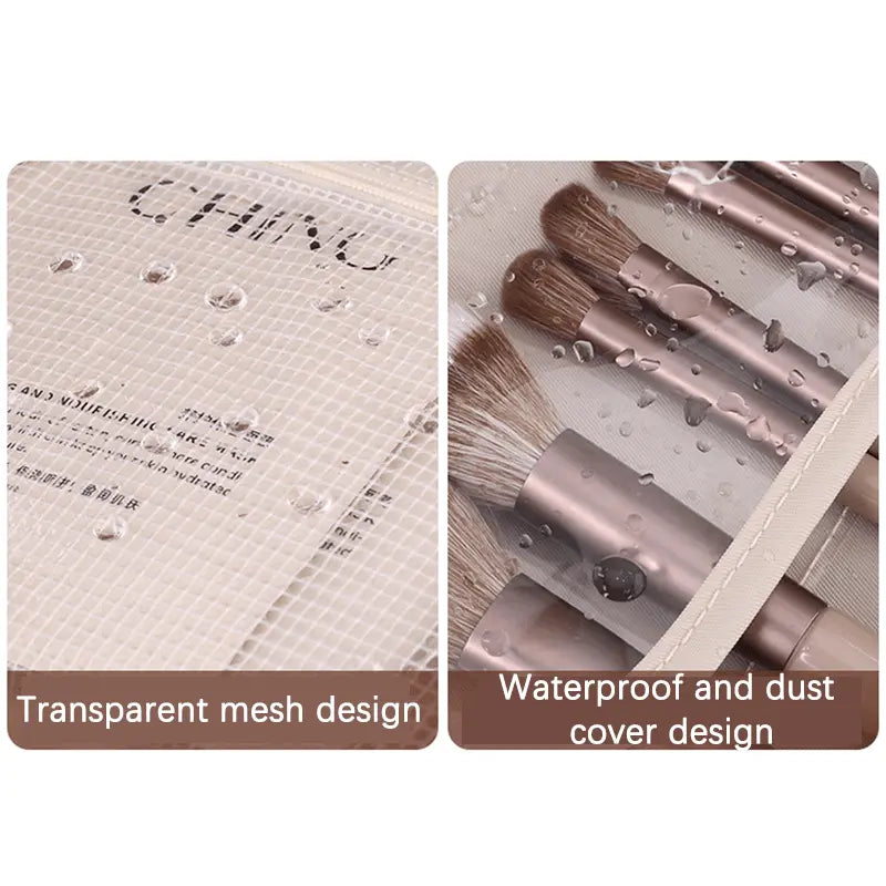 Large-Capacity Multi-Layer Makeup Organizer – Detachable Travel Bag with Brush Storage