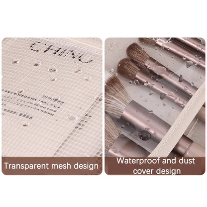 Large-Capacity Multi-Layer Makeup Organizer – Detachable Travel Bag with Brush Storage