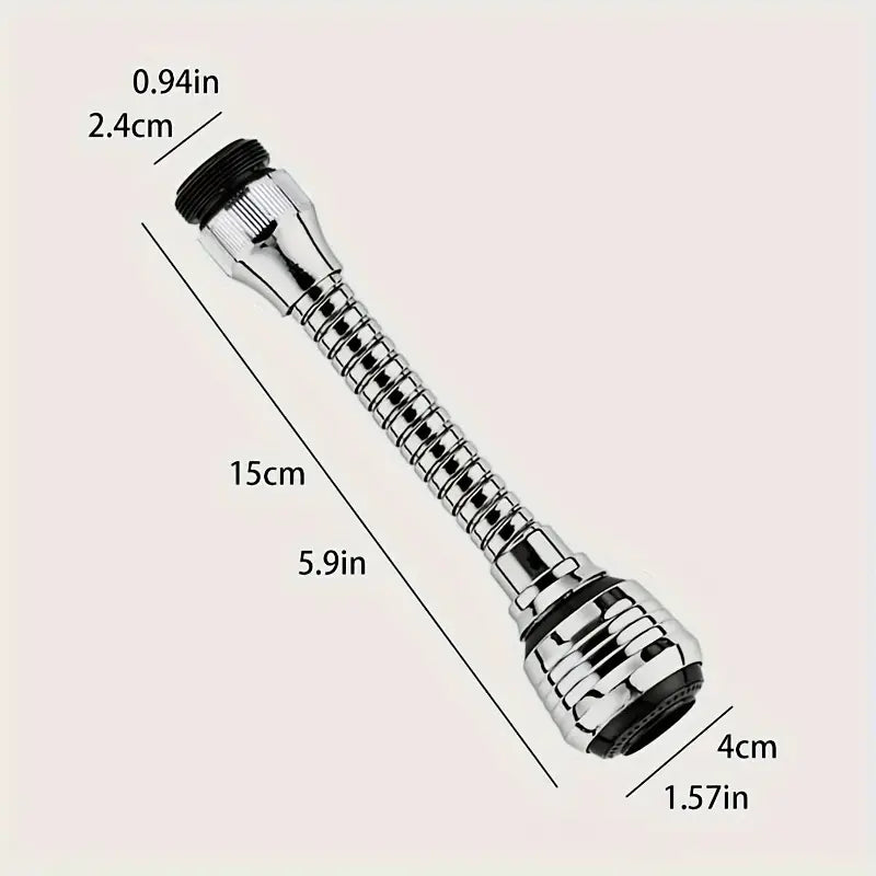 Adjustable Stainless Steel Faucet Extender – Anti-Splash Sink Spray Nozzle