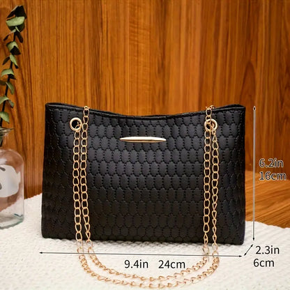 Black Crossbody Bag – Lightweight Everyday Purse with Secure Magnetic Closure