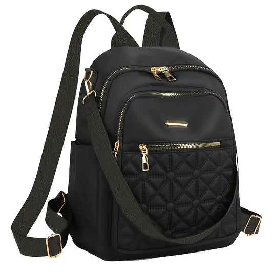 Lightweight Travel Backpack – Durable Nylon Bag with Adjustable Straps & Front Zipper Compartment