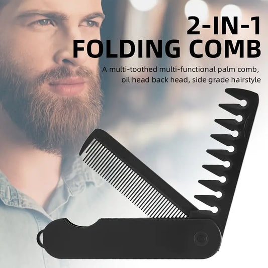 2-in-1 Hair and Beard Styling Comb – Versatile for Wet & Dry Grooming
