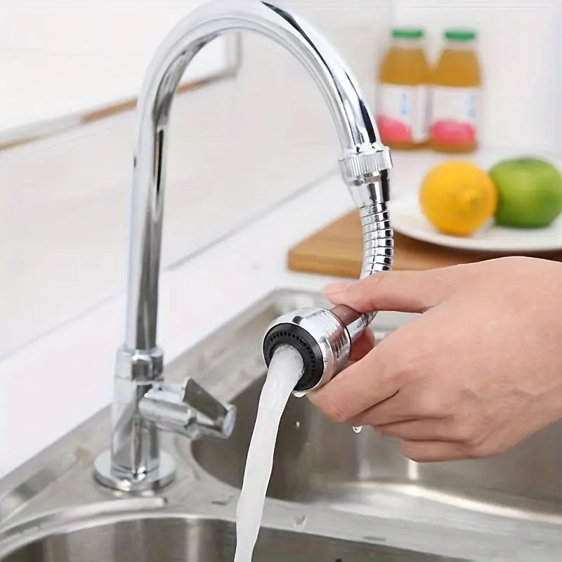 Adjustable Stainless Steel Faucet Extender – Anti-Splash Sink Spray Nozzle