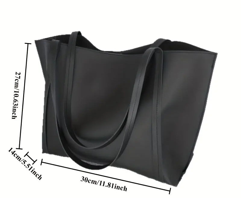 Spacious PU Leather Handbag for Women – Stylish & Practical Everyday with Quick access