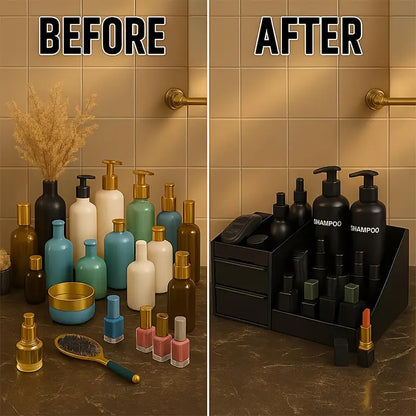 Multi-Compartment Storage Organizer with Drawers for a Neat, Tidy Space