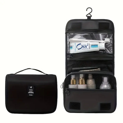 Modern Minimalist Travel Large Capacity Hook Toiletry Bag – Portable & Handheld Organizer