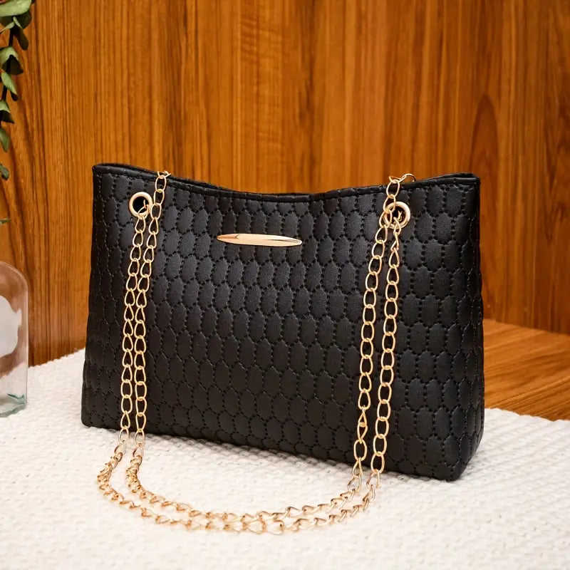 Black Crossbody Bag – Lightweight Everyday Purse with Secure Magnetic Closure