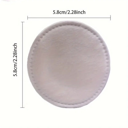 100-Pack Pure Cotton Round Pads – Soft, Double-Sided for Makeup Removal & Skincare